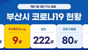 부산 코로나 확진자 9명 발생…‘깜깜이’ 확진자 4명 발생