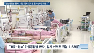 [쿠키건강뉴스] “만성콩팥병 환자, 비만·당뇨 있으면 말기신부전 위험 커져”