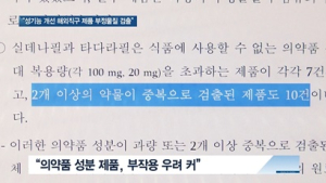 [쿠키건강뉴스] “성기능 개선 해외직구 제품 검사…32개 중 30개에서 사용불가 성분 검출”