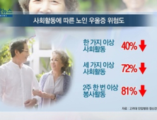 [쿠키건강뉴스] “다양한 사회활동, 노인 우울증 위험 낮춰”