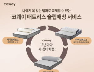 코웨이, '매트리스 슬립매칭 서비스' 실시