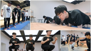 [화보] '아프지만 즐거운' 한화생명e스포츠단 트레이닝 관전기