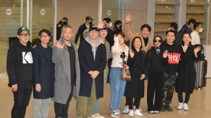 '아카데미 4관왕' 기생충팀 입국