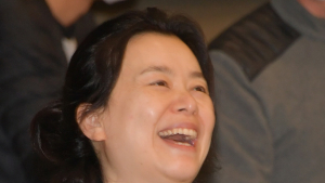 장혜진 '활짝 웃는 엄마'