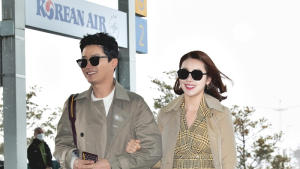 인교진-소이현 '눈보라 뚫고 산뜻한 봄패션으로 발리행'