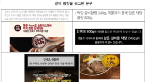 '즉석갈비탕' 제품별로 고기 양 5.6~22.6%…'4배 차이'