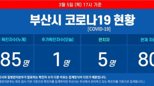 부산 코로나19 확진자 3명 더 퇴원, 완치 총 5명 확산세 ‘주춤’