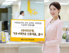 KB국민은행, 4대연금 신용대출 출시…금리 최저 연 2.80%부터