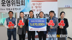 공무원노조 전북교육청지부 코로나19 극복 성금 570만 원