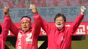 황교안-유승민, 손잡고 '대국민 호소 유세'
