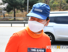 안철수, 국토대종주 13일차 '환한 미소'