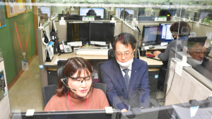 손병환 농협은행장, 콜센터·IT센터 방문… 코로나19 대응현황 점검