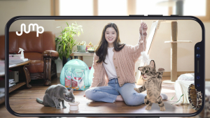'점프AR'서 고양이 사진 공유하면 애묘용품 선물·기부도 가능