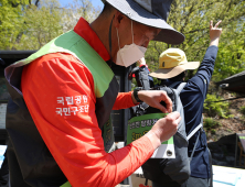 북한산 '안전한 탐방거리 2m 유지'