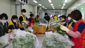 익산시자원봉사센터, ‘농산물 가족꾸러미’ 포장 봉사