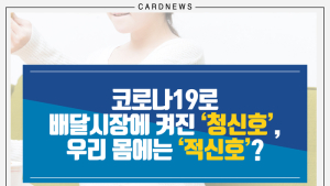 [카드뉴스] 코로나19로  배달시장에 켜진 ‘청신호’, 우리 몸에는 ‘적신호’?
