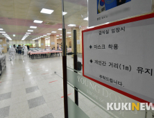 '급식실 입장시 마스크 착용, 개인간 거리 유지'