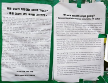 홍콩시위 지지 현수막 무단철거한 중국 유학생 8명 약식기소