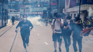 홍콩민주주의 공동행동, 홍대입구서 홍콩보안법 규탄 집회