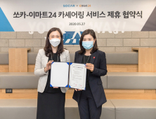 쏘카, 이마트24와 카셰어링 활성화 업무협약
