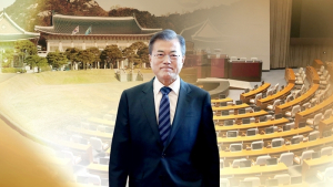 청와대 회동, 화기애애함 속 날선 신경전도