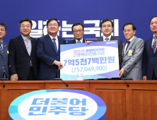 민주당, 코로나19 고용취약계층에 7.5억 기부
