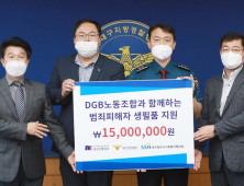 전국금융산업노동조합 대구은행지부, 강력 범죄 피해자 물품 지원