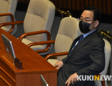 미래통합당 불참 속 혼자 본회의 참석한 주호영 원내대표