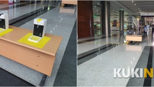 [르포] 코로나19가 바꾼 박람회 풍경…키오스크부터 위생장갑까지