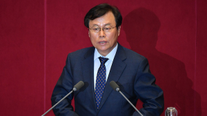당선 인사하는 도종환 문화체육관광위원장