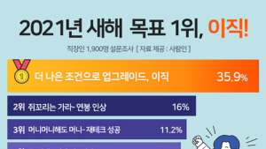 직장인 올해 이루고 싶은 목표 1위는 ‘이직’, 2위 연봉인상