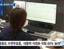 [쿠키건강뉴스] “수면무호흡, 동맥경화증 발생 위험 높여”