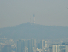 윤곽만 보이는 서울타워