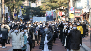 [쿠키포토] 대학로에 울려 퍼진 '임을 위한 행진곡'