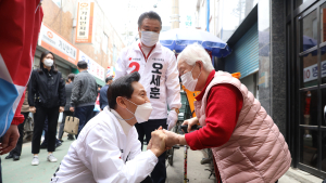 구로구 찾은 오세훈 후보훈 후보