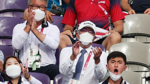 일본서 귀국한 정의선 회장 