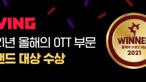 티빙, ‘올해의 브랜드’ OTT 대상 수상