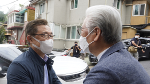 베이비박스 운영시설 방문한 최재형 예비후보 