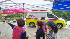 파주시 25개 단체,  3471명, 예방접종센터에서 자원봉사 활동 펼쳐
