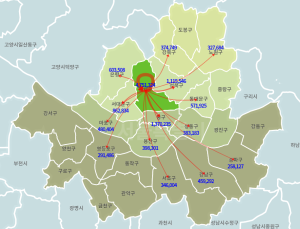 “20대 김대리, 서울 종로로 출근, 티미팅 후 평택으로 외근”