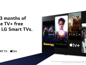 LG TV로 애플 TV플러스 신규시 3개월 무료 