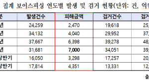 올해 보이스피싱 범죄 피해액 1조원 이를 전망