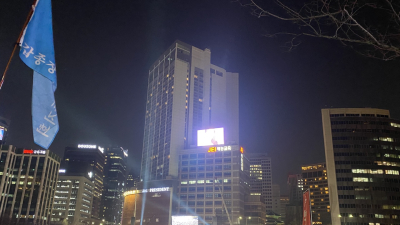 대선마라톤 결승선 앞, 尹 