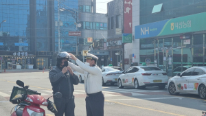 충남경찰, 이륜차 법규위반행위 집중단속