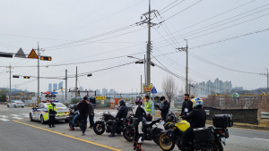 충남경찰, 도내 오토바이 교통법규 위반 첫 일제단속