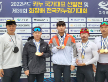서산시, 제39회 회장배 전국카누경기대회 종합 준우승 쾌거