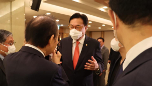 윤석열 대통령 당선자 정진석 일본특사단장 