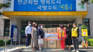 대한적십자사 충남지사, 계룡시 보건소에 방호복 320벌 기탁 
