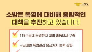 하동소방서, 여름철 폭염 구급대 운영