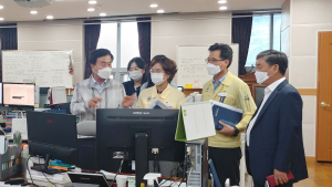 박동식 사천시장 당선인, 코로나19 대응태세 점검 